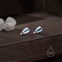 Sterling Silver Blue Hot Air Balloon Stud Earrings, thumbnail 6 of 11