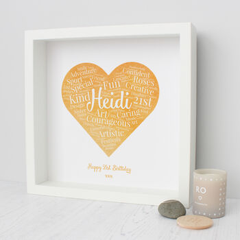 Personalised 21st Birthday Watercolour Word Art Gift, 7 of 10