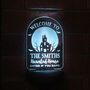 Personalised Haunted House Halloween Solar Light Sign, thumbnail 6 of 9