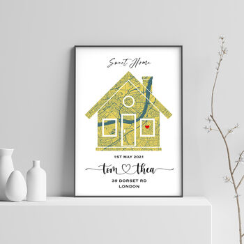 'This Is Our Home' Vibrant Location Map Print, 2 of 12