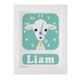 Personalised Childrens Lamb Clock, thumbnail 6 of 9