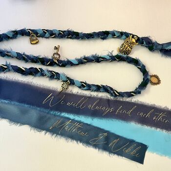 Personalised Handfasting Ceremony Ribbon Cord, 2 of 7