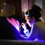 Interactive Glow In The Dark Love Heart Pillowcase, thumbnail 3 of 8