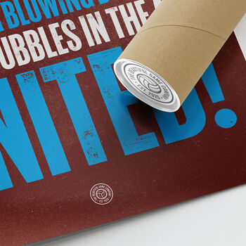 West Ham United 'Bubbles' Football Song Print, 3 of 3