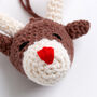 Reindeer And Christmas Star Baubles Crochet Kit, thumbnail 2 of 10