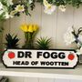 Personalised Teacher Name Wooden Double Roadsign, thumbnail 8 of 12