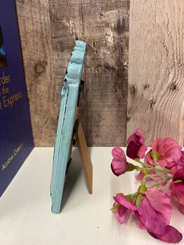 Small Blue Distressed Photo Frame 3x2 Inch, 8 of 8