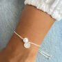 Personalised Pearl Sterling Silver Slide Bracelet, thumbnail 2 of 10