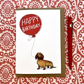 Personalised Dachshund Birthday Card, 9 of 9