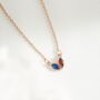 Custom Metal Birthstone Teardrop Necklace, thumbnail 11 of 11