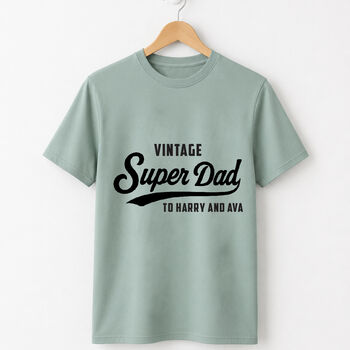 Personalised Father's Day Daddy T Shirt Super Dad, 2 of 4