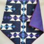 Handmade Patchwork Lap Quilt/Throw, Blues And Purples, thumbnail 3 of 11