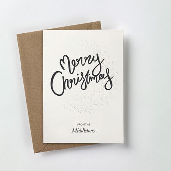 Personalised Reef Letterpress Christmas Cards, 3 of 3