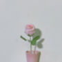 Valentine Rose Crochet Flower, thumbnail 3 of 6