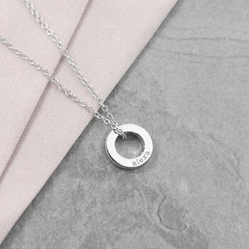 Personalised Mini Ring Necklace, 9 of 9