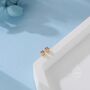 Extra Tiny 2mm Amethyst Purple Cz Stud Earrings, thumbnail 7 of 12