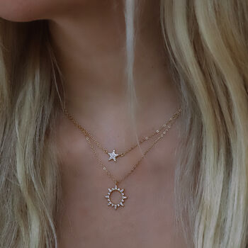 Sun And Star Gift Set | Necklace And Drop Earrings, 4 of 5