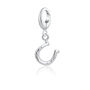 Sterling Silver Lucky Horseshoe Charm Necklace, thumbnail 4 of 7