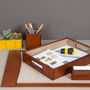 Personalised Deluxe Leather Desk Set Complete, thumbnail 4 of 10