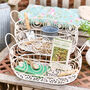 Duras Set Of Two Vintage Cream Baskets, thumbnail 1 of 5