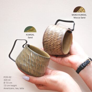 Hic Ceramics Sand Medium Handmade Cup Recif, 2 of 9