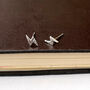 Sterling Silver Good Luck Lightning Bolt Earrings, thumbnail 2 of 10