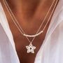Decorative Star Charm Necklace, thumbnail 1 of 5