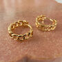 Chain Huggie Hoops, thumbnail 1 of 4