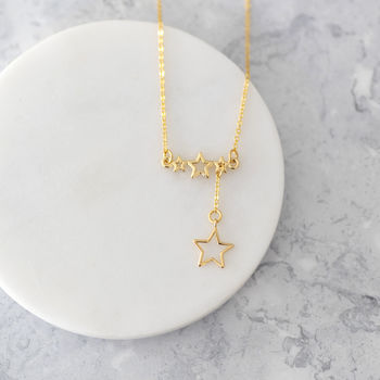 Gold Plated Shooting Star Charm Necklace, 4 of 7