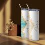 Personalised Glitter Effect Travel Cup – Geode And Marble Style Gift, thumbnail 4 of 9