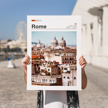 Personalised Minimalist Travel Poster | Rome, 4 of 6