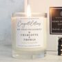 Engagement Gift Personalised Engagement Candle Gift Set, thumbnail 3 of 6