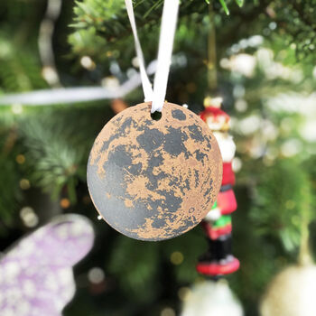 Full Moon Personalised Christmas Tree Decoration, 6 of 8