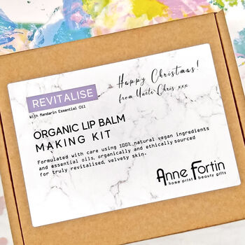Mandarin Organic And Vegan Lip Balm Making Kit Box Gift, 5 of 8
