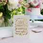 Happily Ever After Foil Embossed Wedding Card, thumbnail 4 of 6