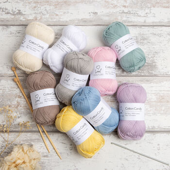 Cotton Candy Yarn 50g Ball | 100% Cotton Blend, 2 of 12
