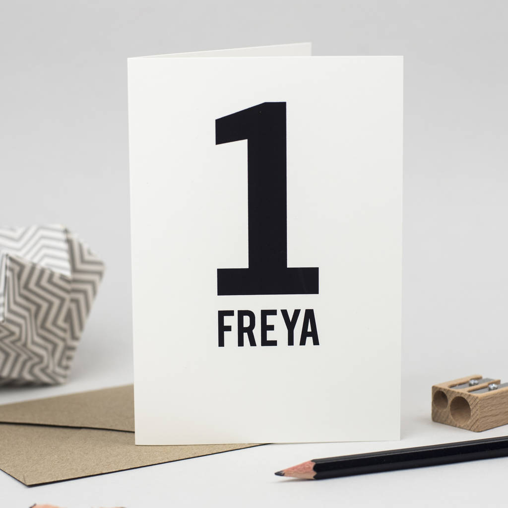 Personalised Age Card By Studio Thirty Two