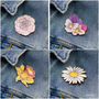 Wooden Birth Flower Brooches, thumbnail 3 of 12