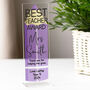 Personalised Best Teacher Pencil Acrylic Plaque, thumbnail 3 of 3