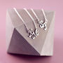 Couples Sterling Silver Initial Necklace, thumbnail 10 of 11
