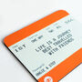 Personalised Train Ticket Friendship Mouse Mat, thumbnail 5 of 5