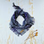 Frayed Buffalo Purple Plaid Bandana Scamps, thumbnail 1 of 2