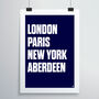 London Paris New York Print, thumbnail 3 of 4