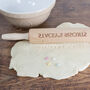 Personalised Beech Wood Revolving Rolling Pin, thumbnail 3 of 8