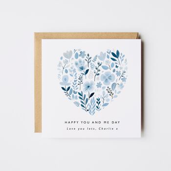 Happy You And Me Valentines Day Card / Pink, 2 of 2