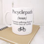 Personalised Cycling Pscyclepath Mug, thumbnail 3 of 5