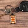 Moroccan Flower Millefiori Print Keyring, thumbnail 2 of 9