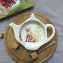 Red Fox Bone China Teabag Tidy, thumbnail 1 of 5