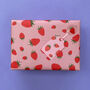 Luxury Strawberry Wrapping Paper/Gift Wrap, thumbnail 4 of 10