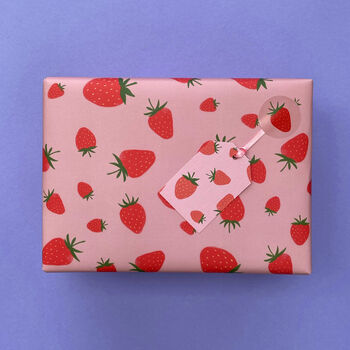 Luxury Strawberry Wrapping Paper/Gift Wrap, 4 of 10
